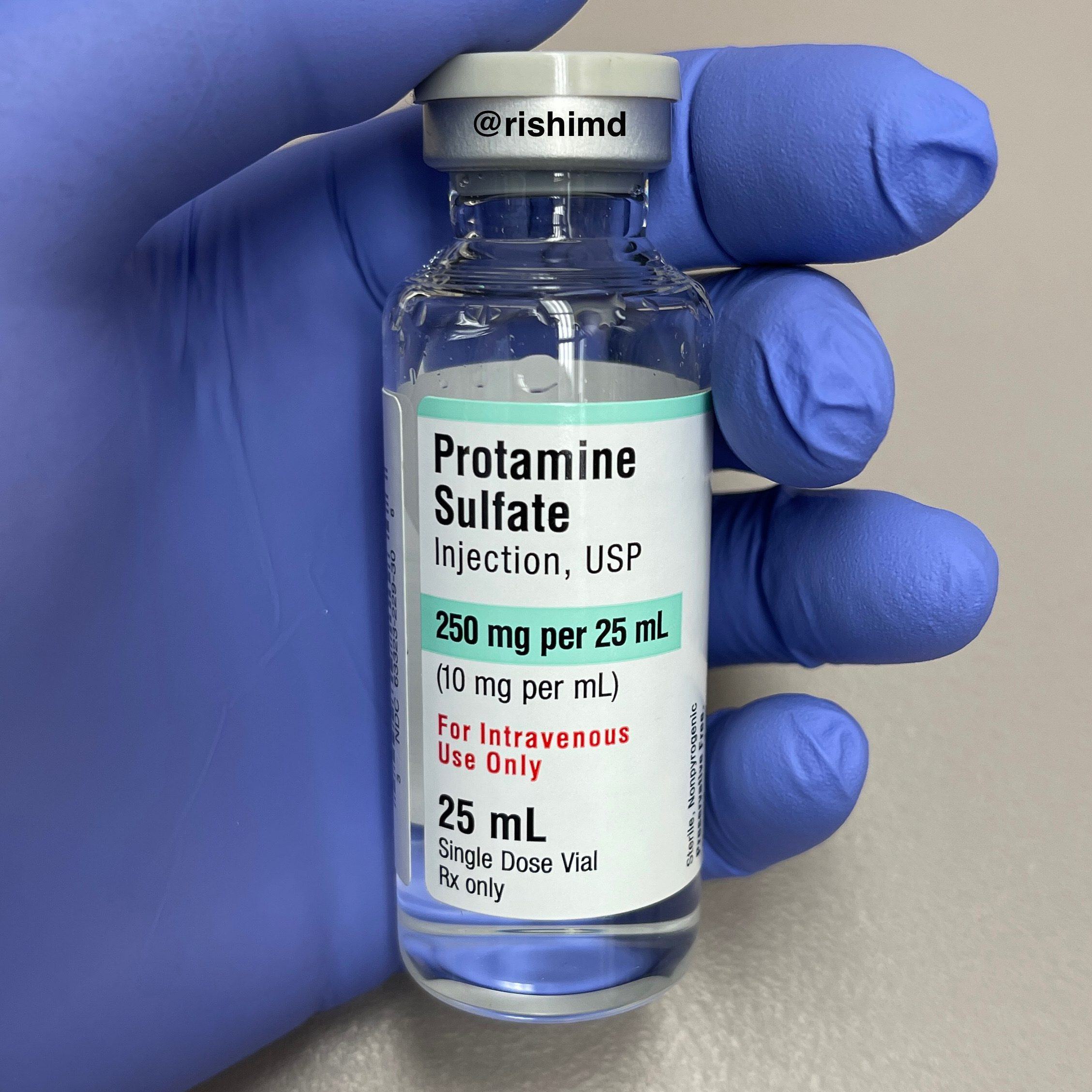 Theo dõi bệnh nhân khi dùng protamine giải độc heparin