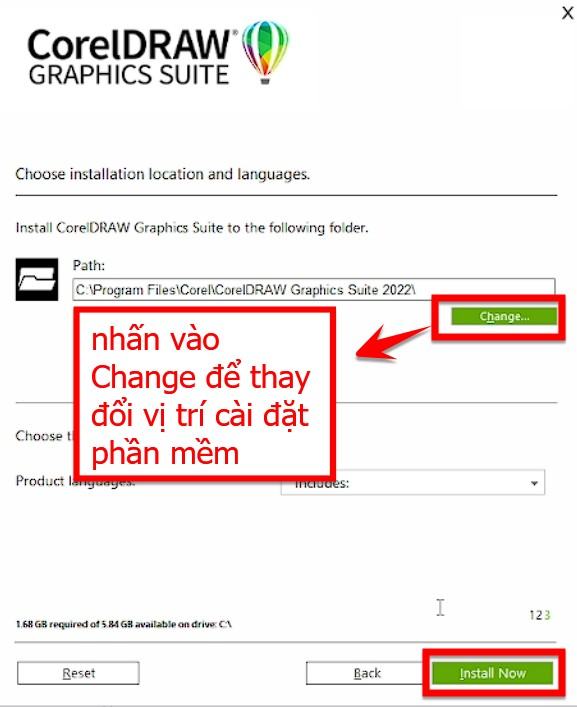 Bạn Nhấn Vào Nút Install Now để Cài đặt Phần Mềm CorelDraw 2022